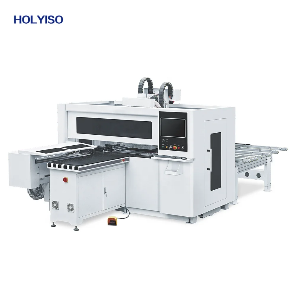 HOLYISO KIS-1200 multi woodworking cnc six 6 sided drilling machine cnc wood holing boring machinery For Cabinet Door