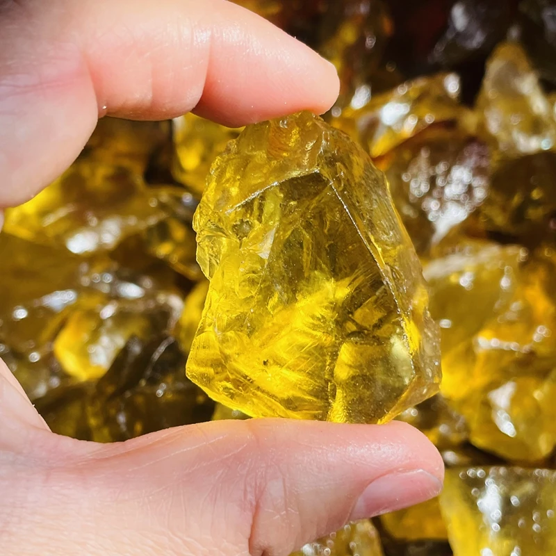 High Quality Brazil Citrine Crystal Gemstone Raw Clear Citrine Rough Tumbled Stone