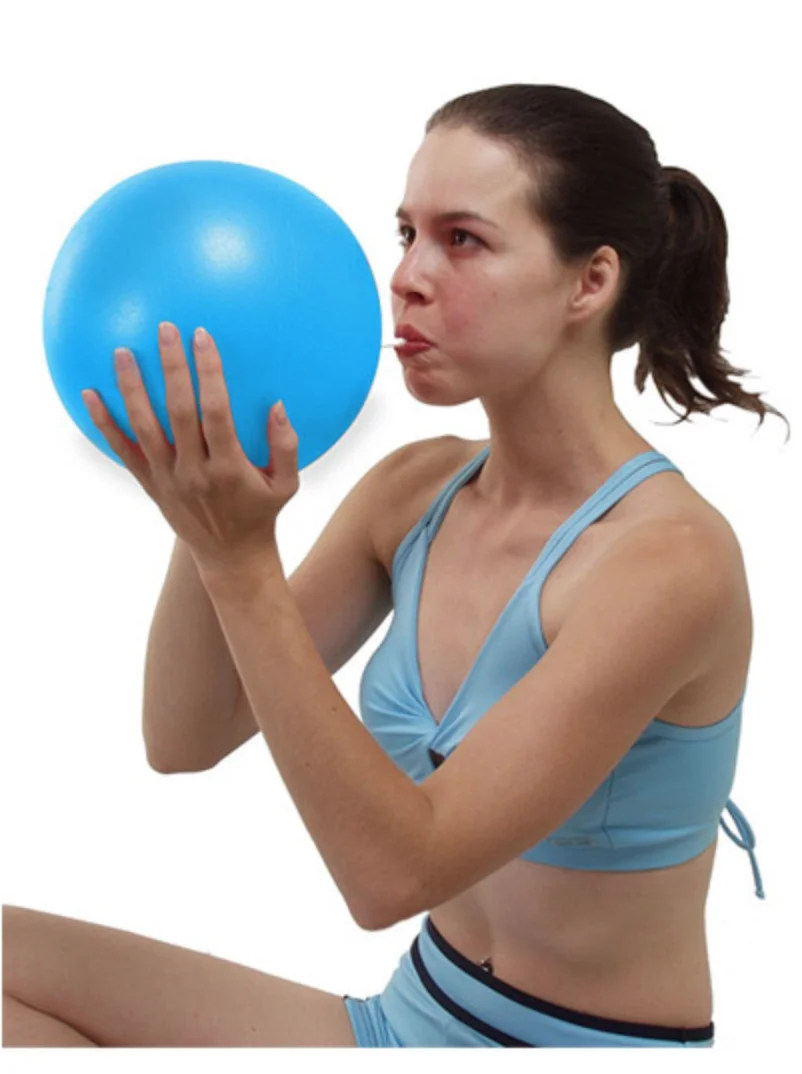 Eco-friendly Anti-burst 25cm Gymnastic Exercise PVC Yoga Ball Yoga Fitness Ball