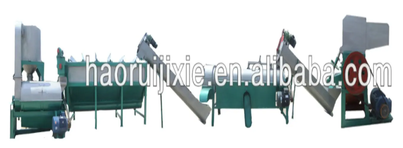 waste plastic bottles recycling line