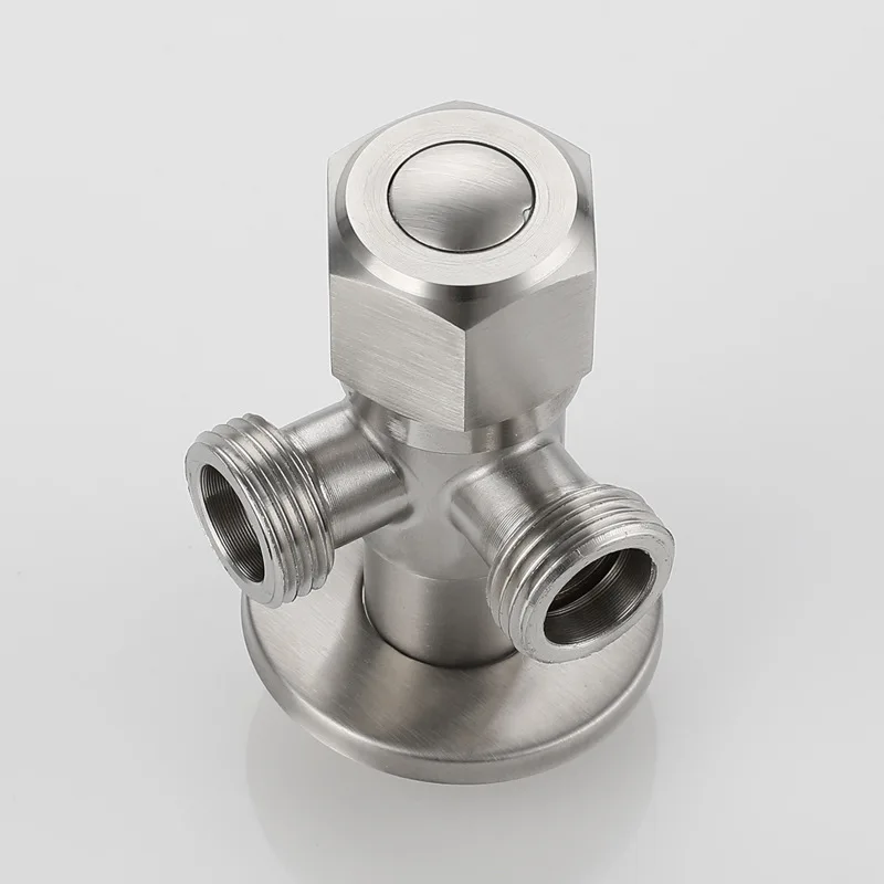 Thickened 304 Stainless Steel Angle Valve 3 Way Corner Valve Water Heater Check Valve
