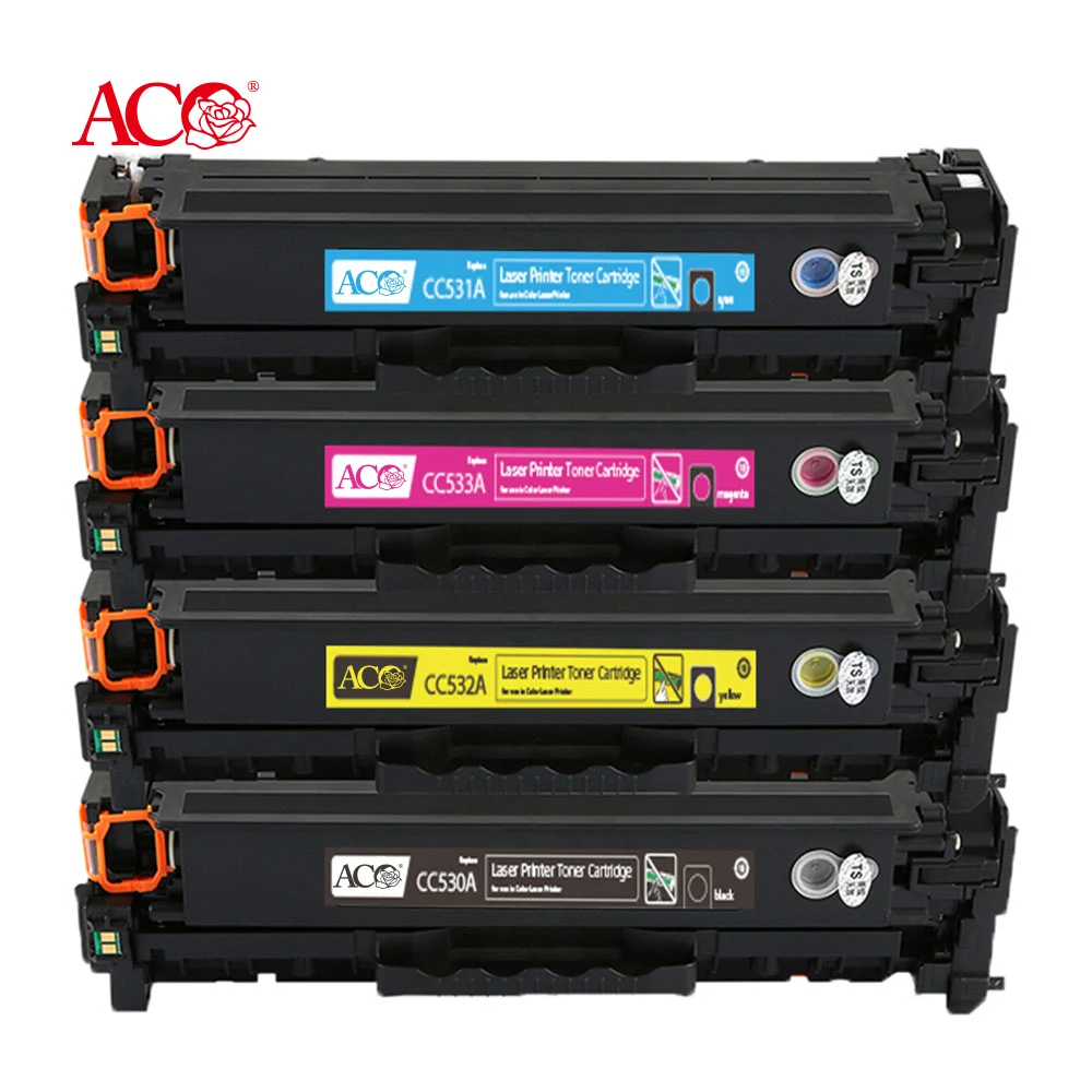 Картридж с тонером CC530A CC531A CC532A CC533A CC53 304A цвет универсальный совместимый для HP CM2320