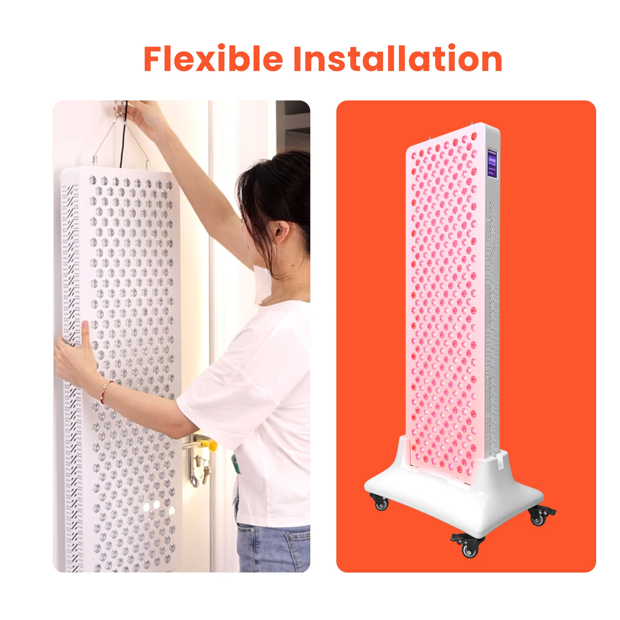 IDEA RL300MAX 480nm 630nm 660nm 810nm 830nm 850nm 1060nm red light therapy red light therapy device panel