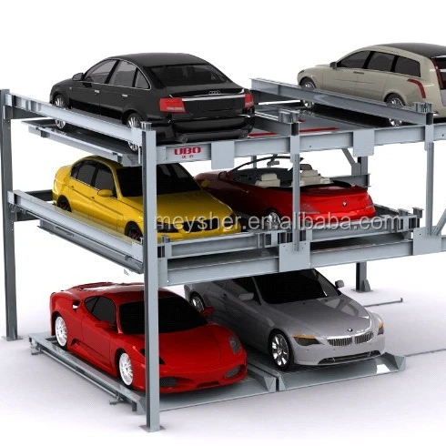 auto puzzle parking system customized multiple level lift-sliding car stacker