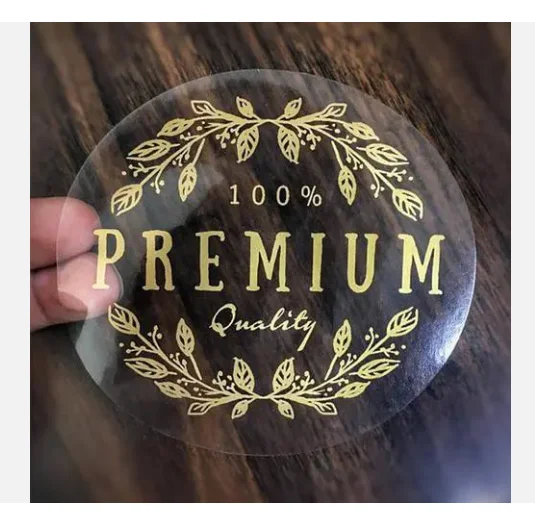 Label Sticker Customized Logo Waterproof Clear Label Printing Label for Food Bottle Transparent Customized Packaging Chemical