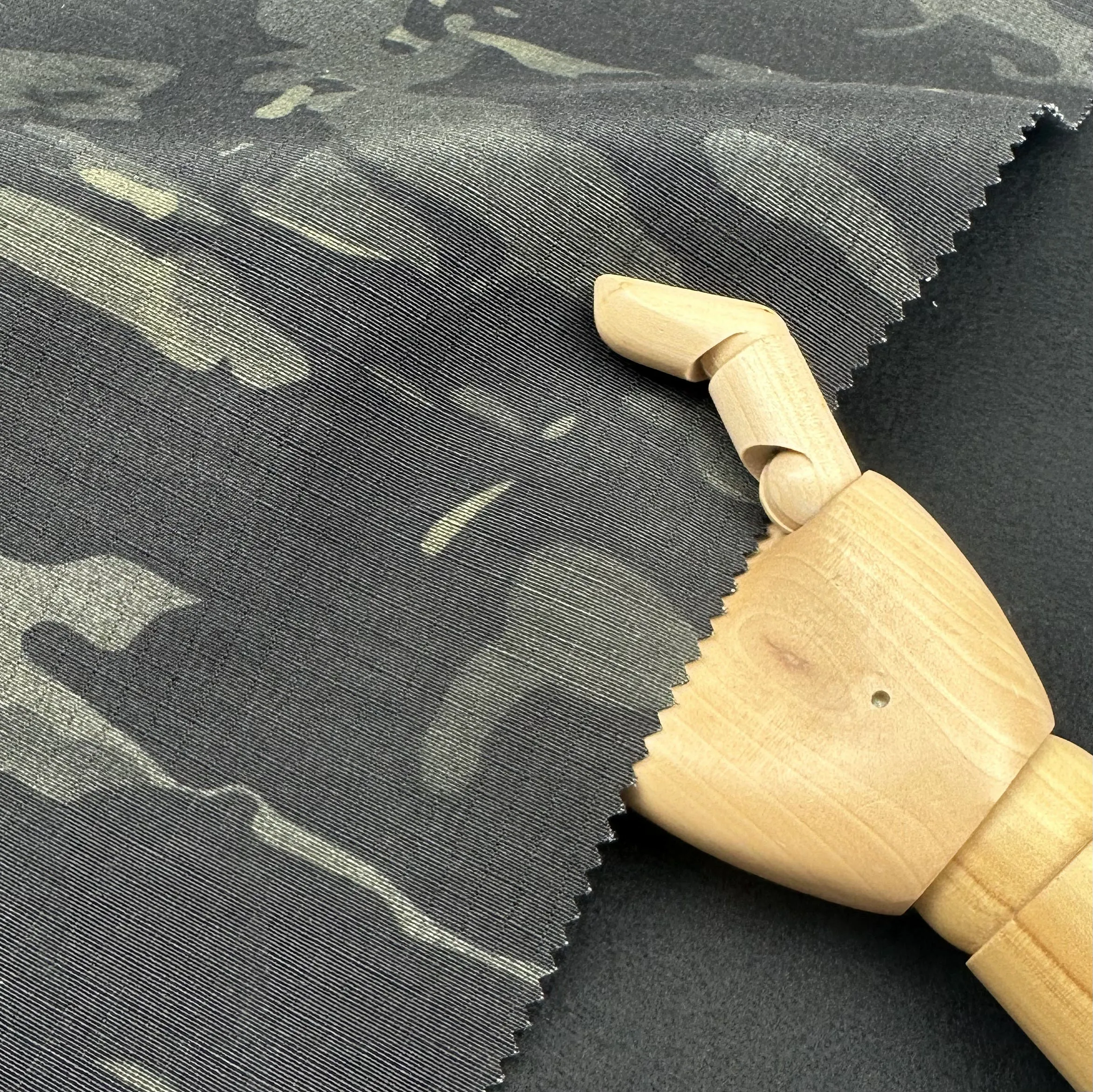 New 80%polyester 20%cotton rip-stop brush bonded printed greta wear camouflage work wear compound fabric for uniform