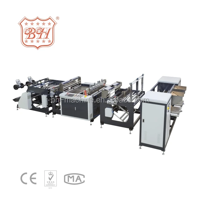 
Baihao China 380V-3PHASE Double Lines Rolling with pvc core Bag Making Machines 