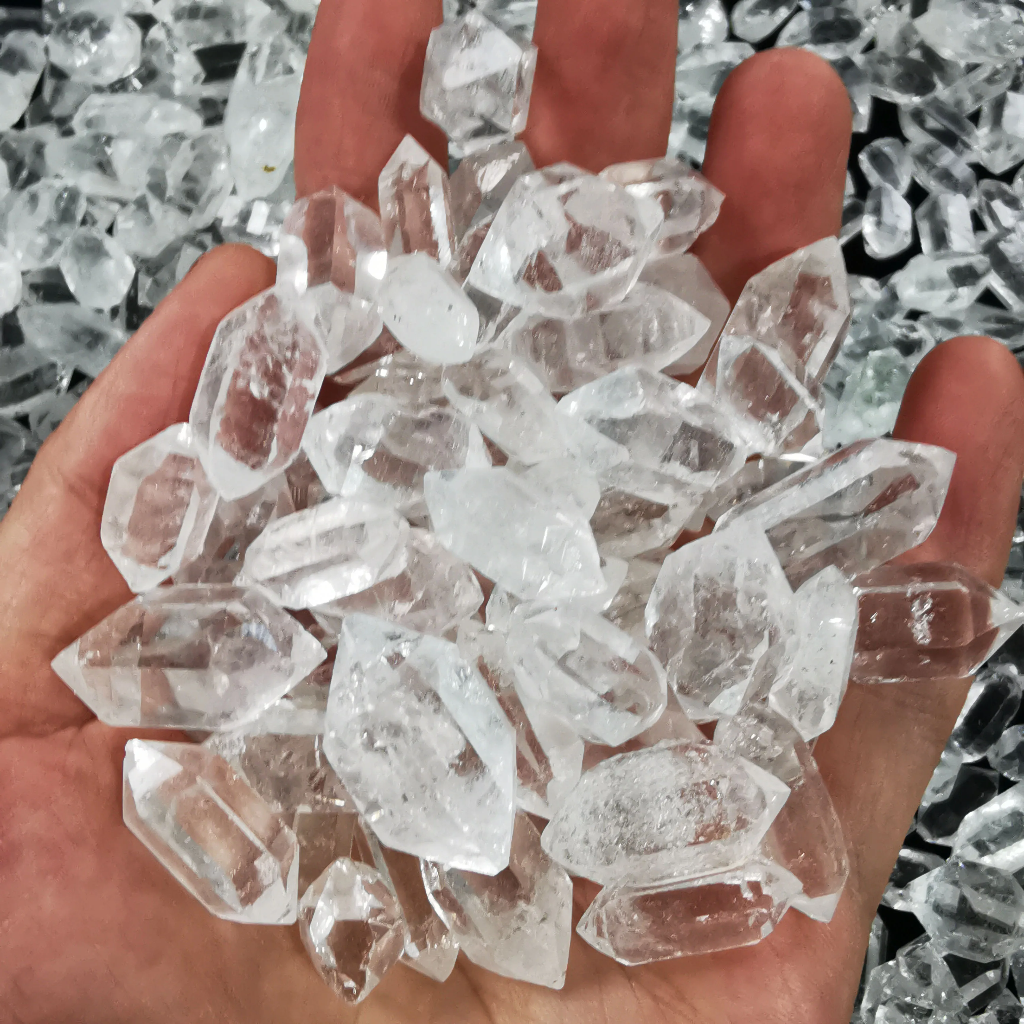 Wholesale Natural Herkimer Diamond Crystal Quartz Points Specimen