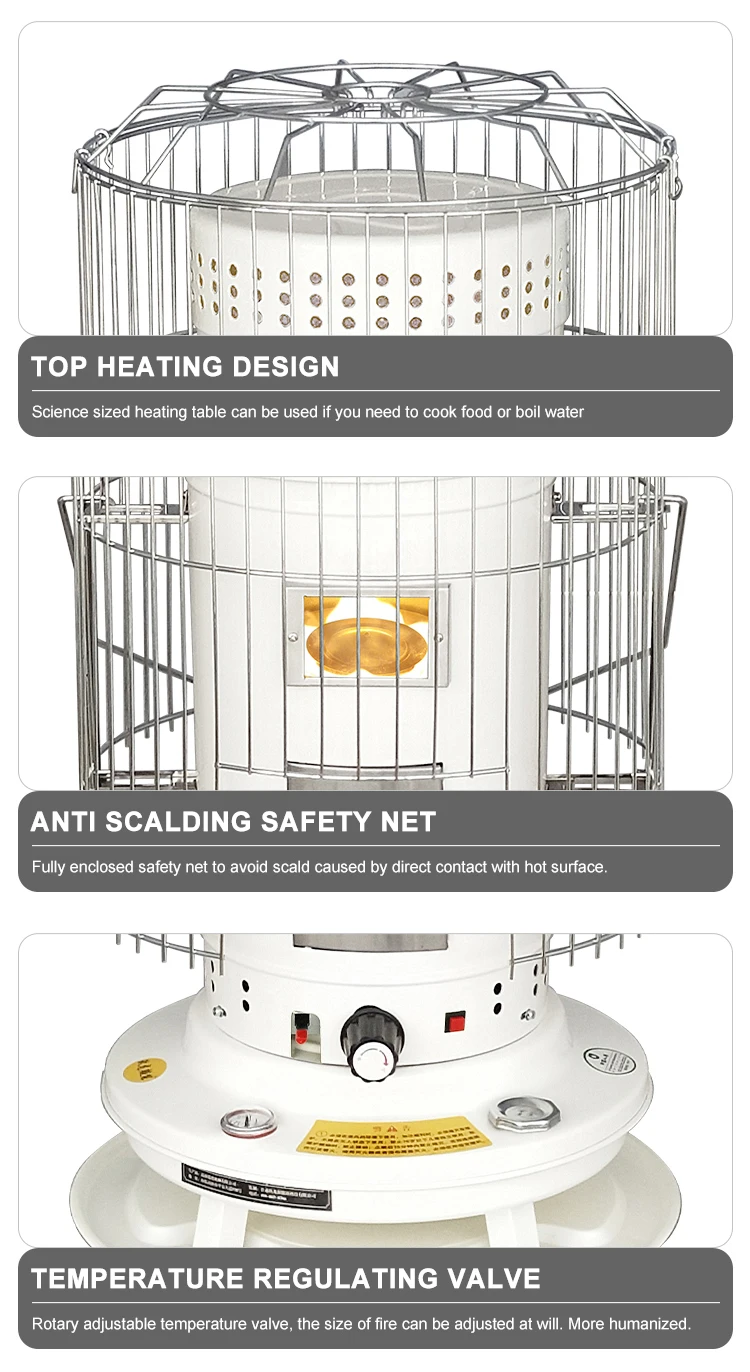 Outdoor Camping Kerosene Heaters Vintage Design Multifunctional Indoor Outdoor Portable Mini Camping Kerosene Heater