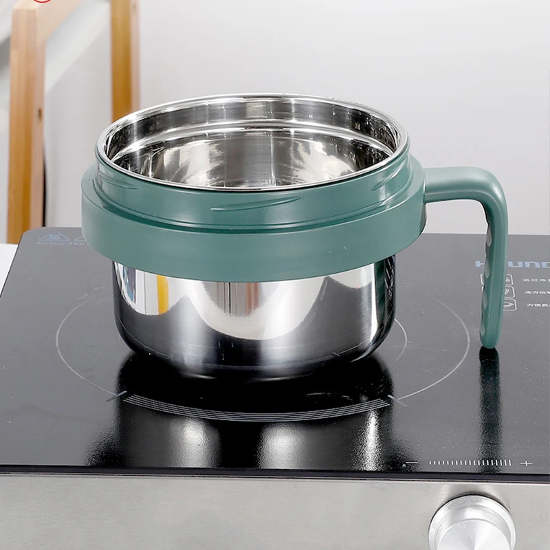 Multi-function Stainless Steel Induction Meal Cup Round Food Container With Lid And Tableware