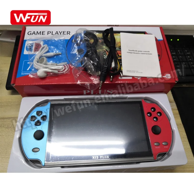 Игровой плеер X12 Plus 7 дюймов портативная консоль с ЖК-экраном портативные видеоигры для детей и