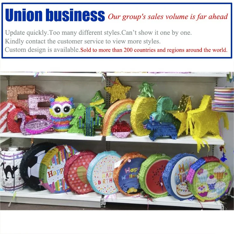 Party Pinata Toys Pinata Birthday Donkey Pinata for Fiesta Kids Birthday Party Decorations Multi Colors and Shape to Choose