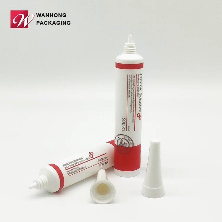 Factory Wholesale Price Soft Squeeze Nozzle PE Tube Cosmetic Bullet Plastic Tube for Essence