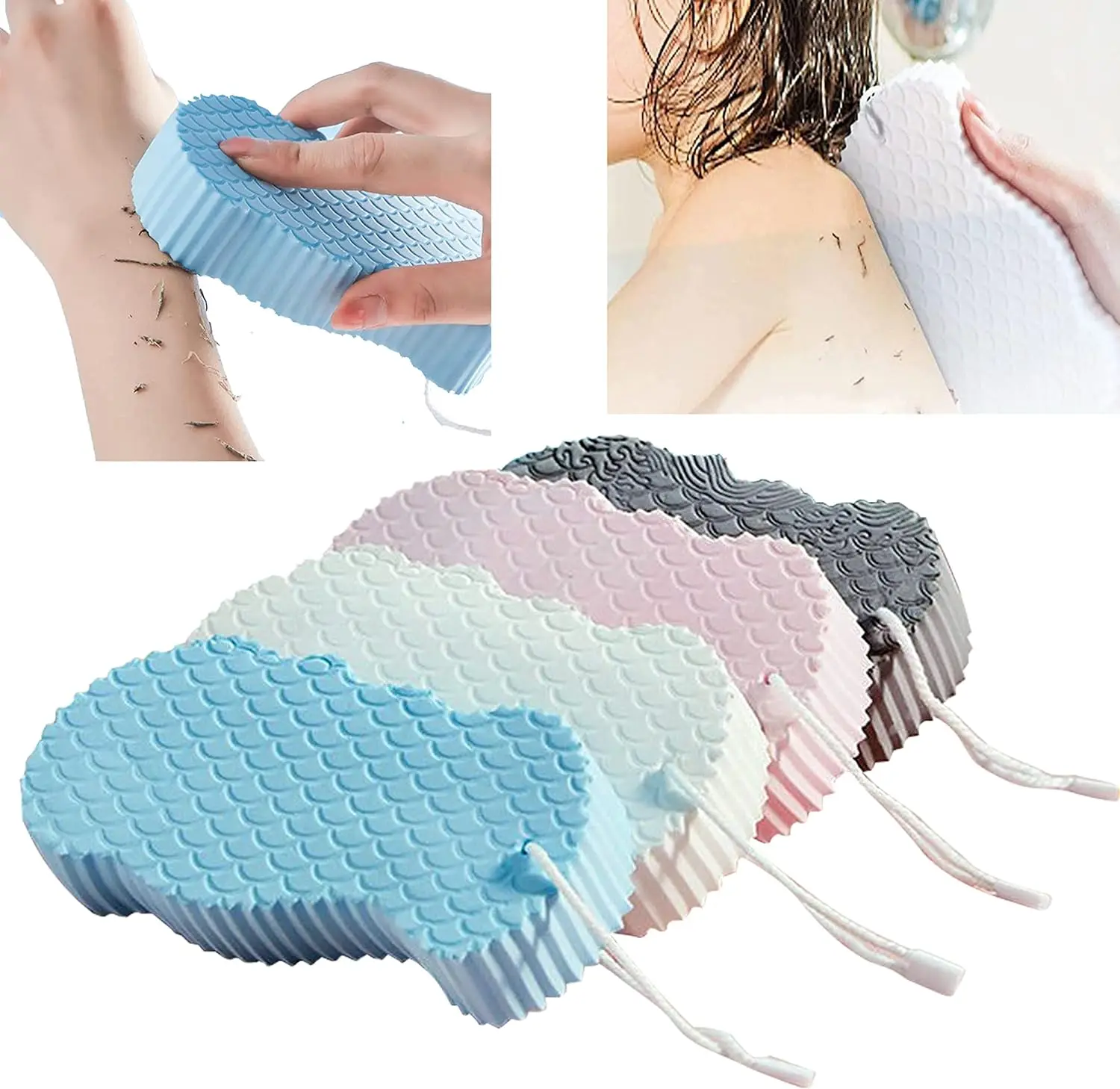 Factory Wholesale Ultra Soft Baby Body Scrubber Exfoliating Bath Remover Spa Body Sponge