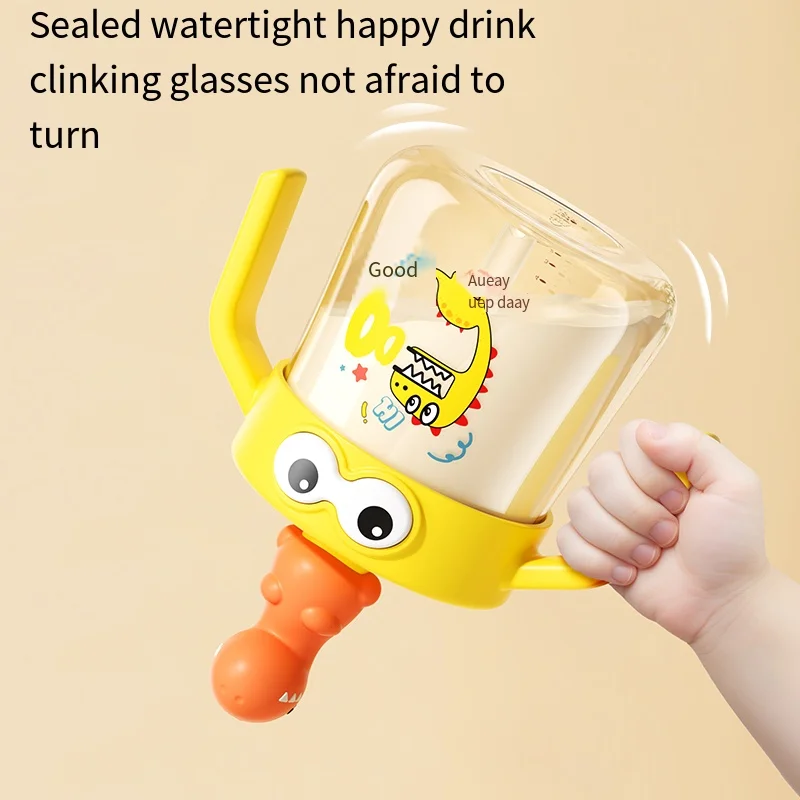Learning Training Silicone Sippy Cup - Glass & PPSU Material, Straw for Baby & Toddler Feeding