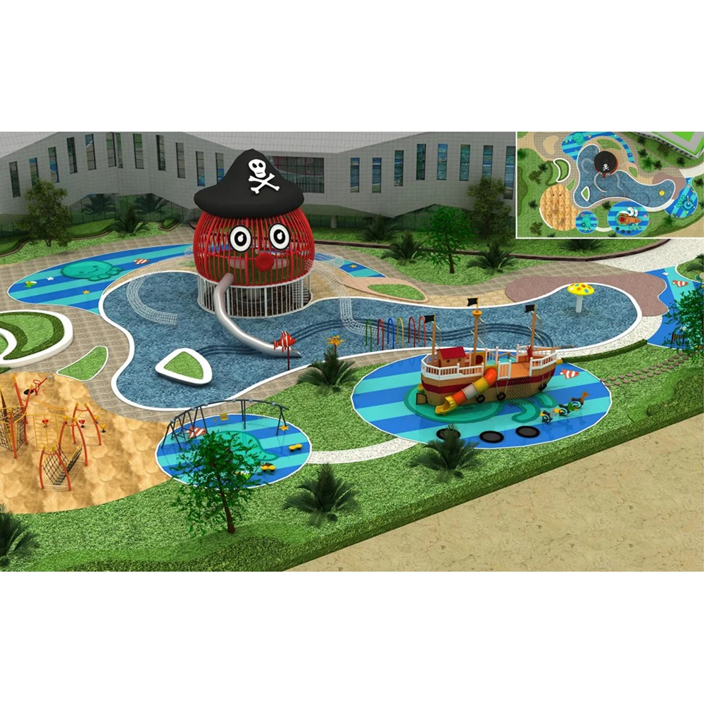 Custom cheap playground slides OEM customized kids outdoor playground equipment play set for kids outdoor playground supplier