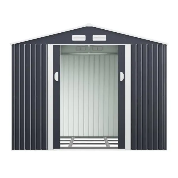 Car Garages Shed Customized 10 x 8 10 x 12 Outdoor Tool Shed backyard garden steel metal storage sheds summer house