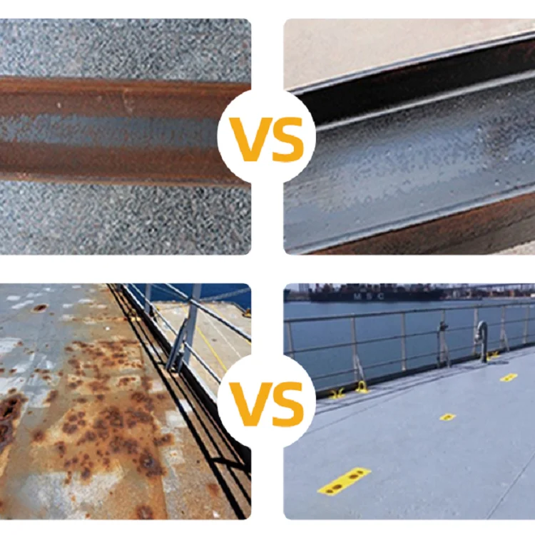water-based rust converter liquid for remove rust of boat bridge metal railing steel plate turn the rust into antirust layer