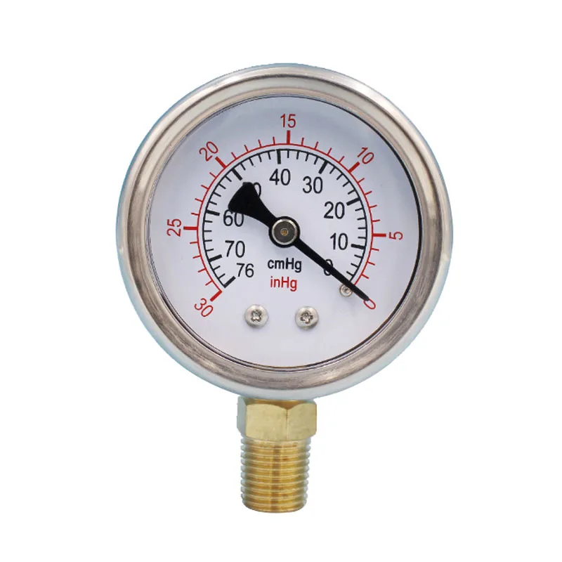 Professional pressure gauge 50mm radial oil filled shock-resistant vacuum oil pressure gauge