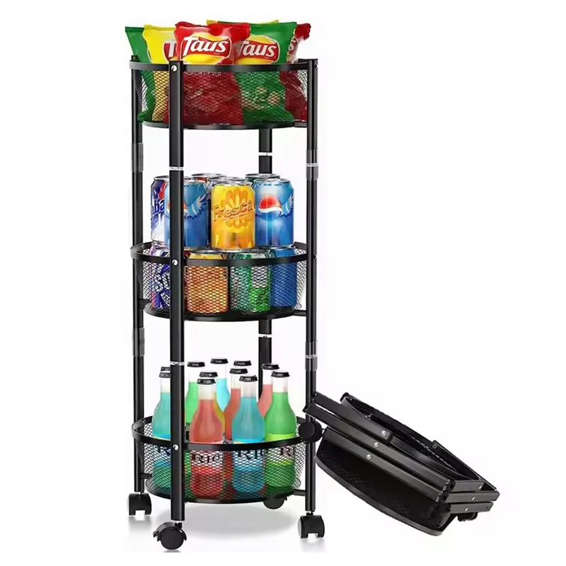 Kitchen Island tool trolley Organizer Storage Cart Foldable Tool Trolley For Bathroom Courtyard Living Room Home Usage