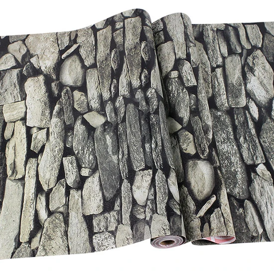 Syrian Stone Wallpaper Roll 3D Brick Pvc Self Adhesive Wallpaper Bedroom Decoration Wall Stickers