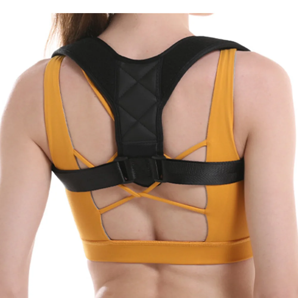 Customized Black Adjustable Posture Shoulder Corrector Clavicle Support