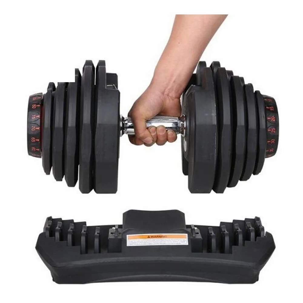 Top-Selling strength training Dumbbells Adjustable 90lbs 40kg Weight Lifting Adjustable dumbbel for sale dumbbel set