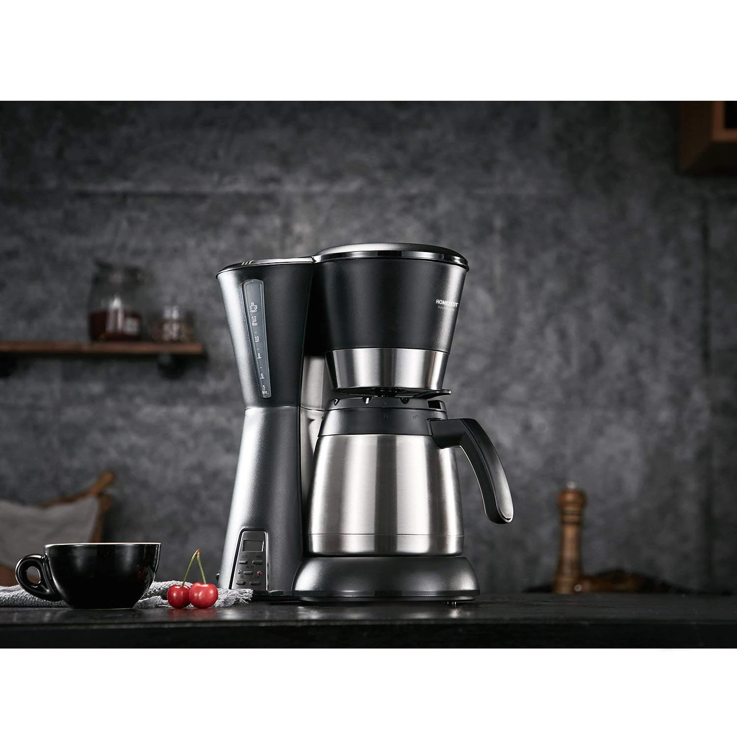 Homezest CM-828TW 10-12CUPS Капельное кофе тем самым позволяя зернам раскрыться чайник-термос