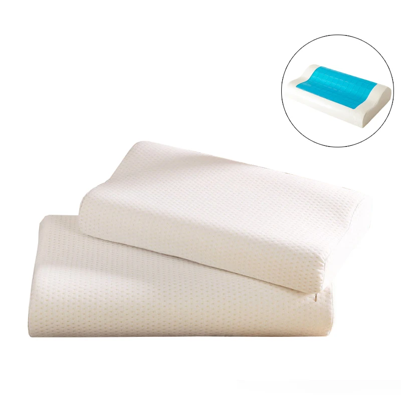 Contour Pillow With Cool Gel Cooled Pillow latest collection Ergonomic Healthy Memory Foam Cool Gel Neck Support Cervical Pillow