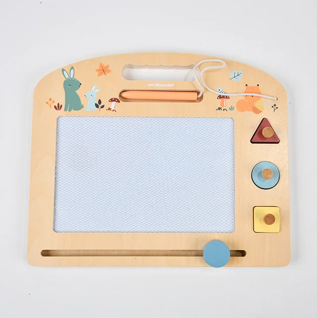 Kids Hot Sale Color Sketch Graffiti Board Wooden Drawing Board Magnetic Drawing Board Toys Preschool Educational Painting
