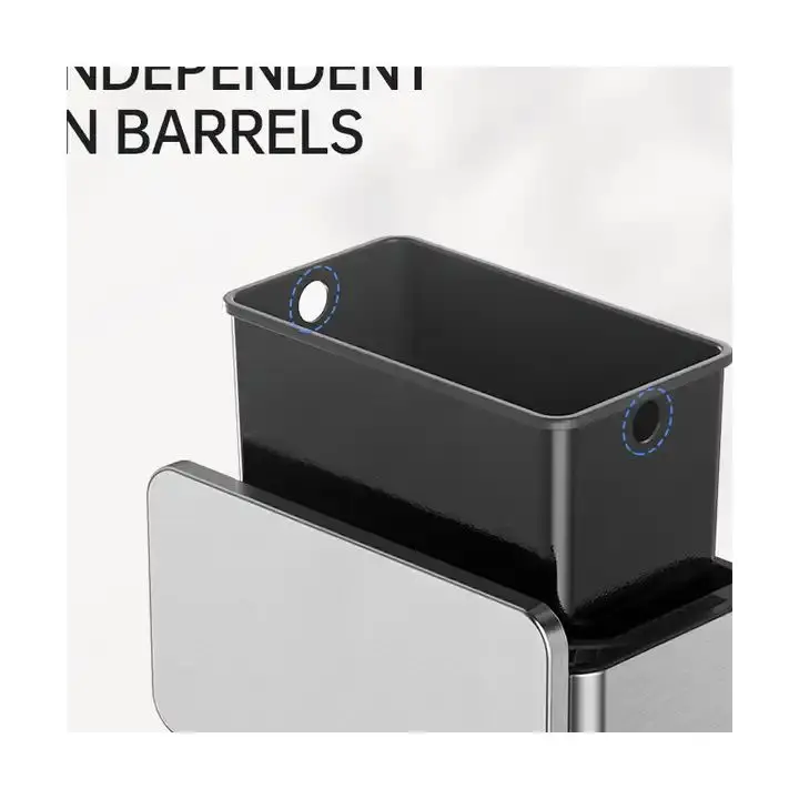 Europe and America Stainless Steel Kitchen Cabinet Door Hanging   for Bathroom Toilet Waste Mounted  Stainless Steel Trash Can