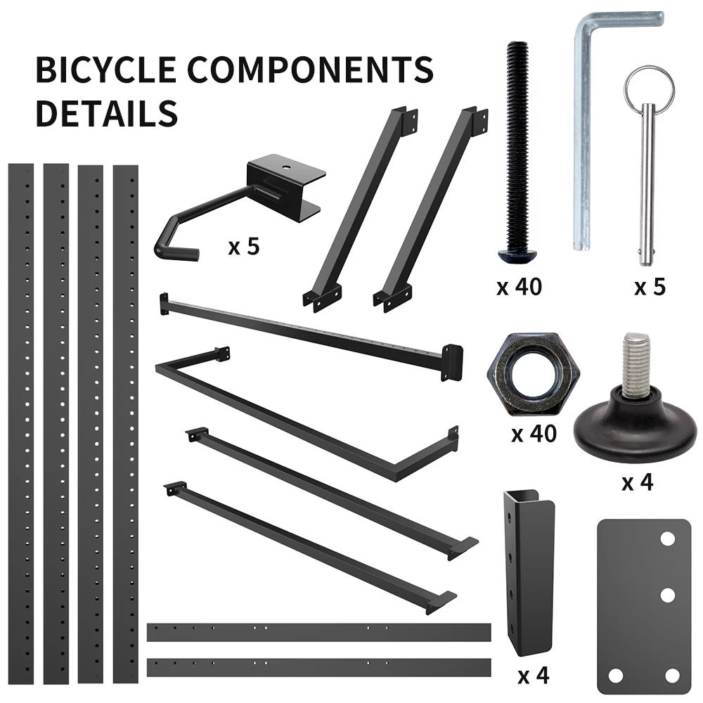 Indoor Garage Metal Floor Standing Bike Storage Display Stand Bicycle Organizer Rack