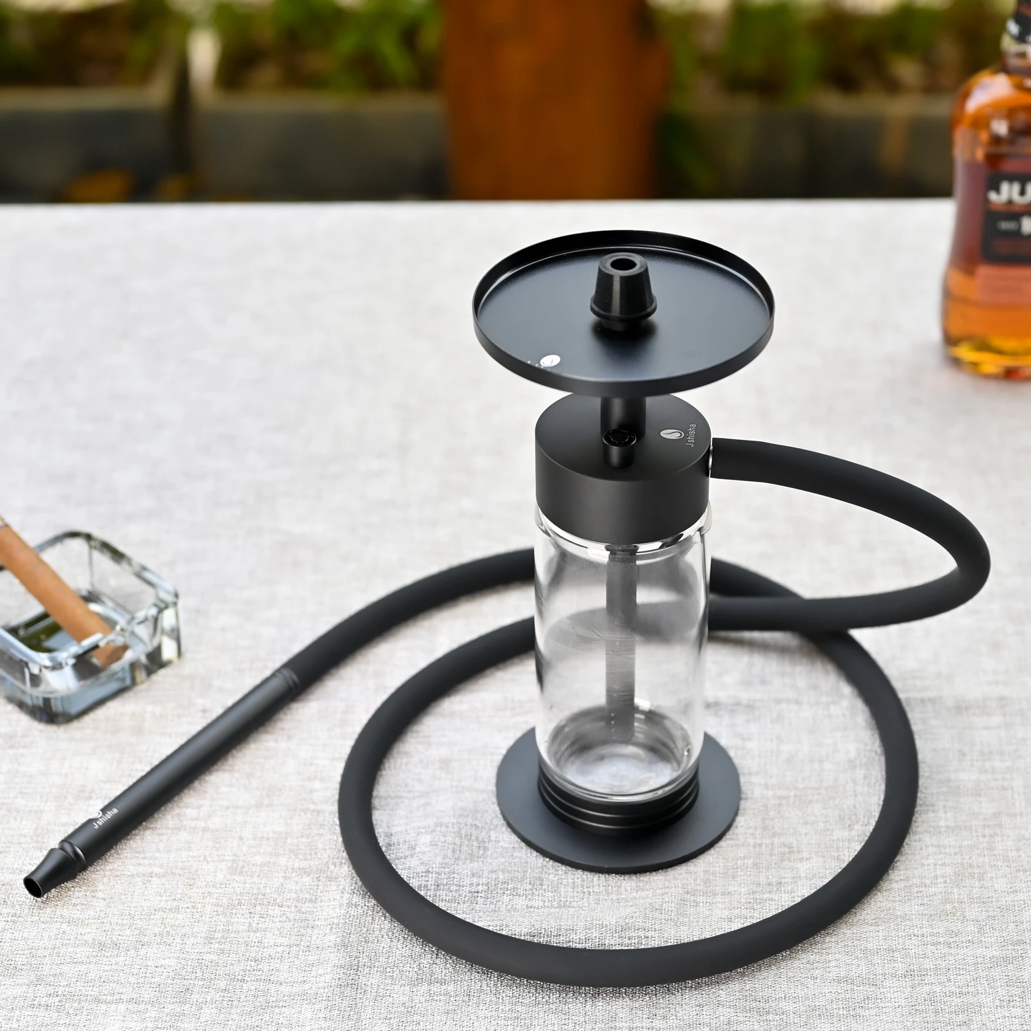 Wholesale Stainless Steel High Quality Glass Bottles Luxury Set Modern New Style Shisha Hookah