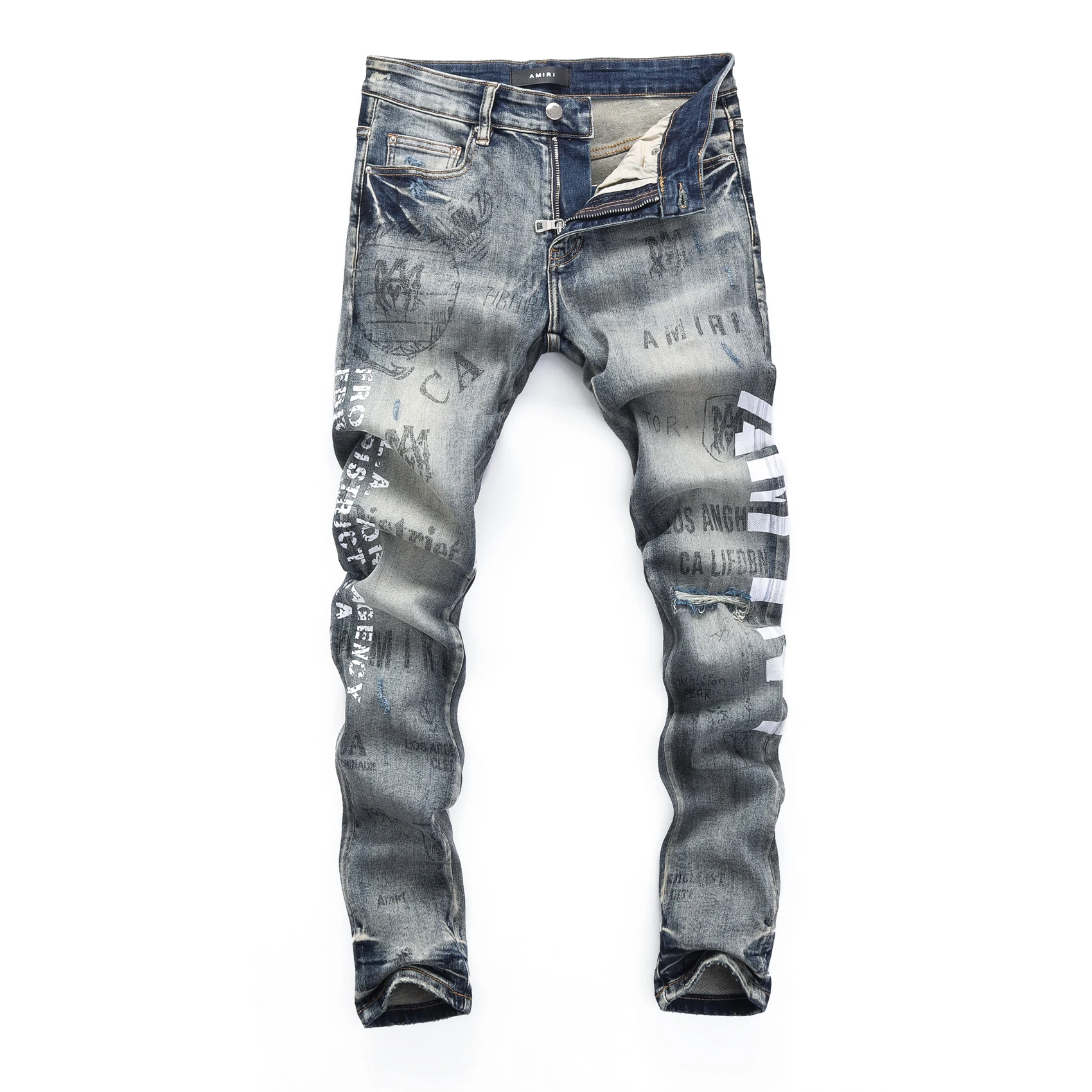Мешковатые джинсы джинсовые сложены jeansDesig
