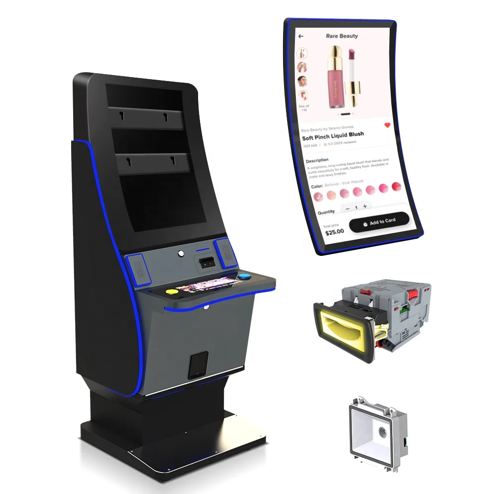 Usingwin Ultimate Fire Link 8 in 1 Game Machine 43inch Curved Monitor Cabinet with Bill Accepter Ticket Printer Casino Machine