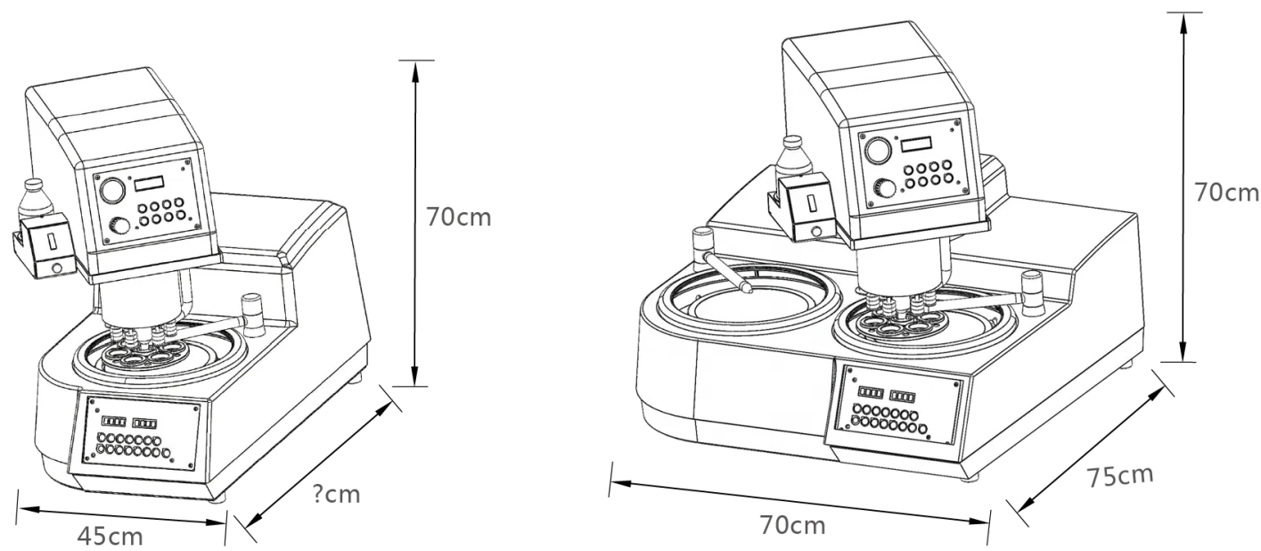 Пневматическая лабораторная металлошлифовальная и фальцевальная машина металлографическая шлифовальная полировальная