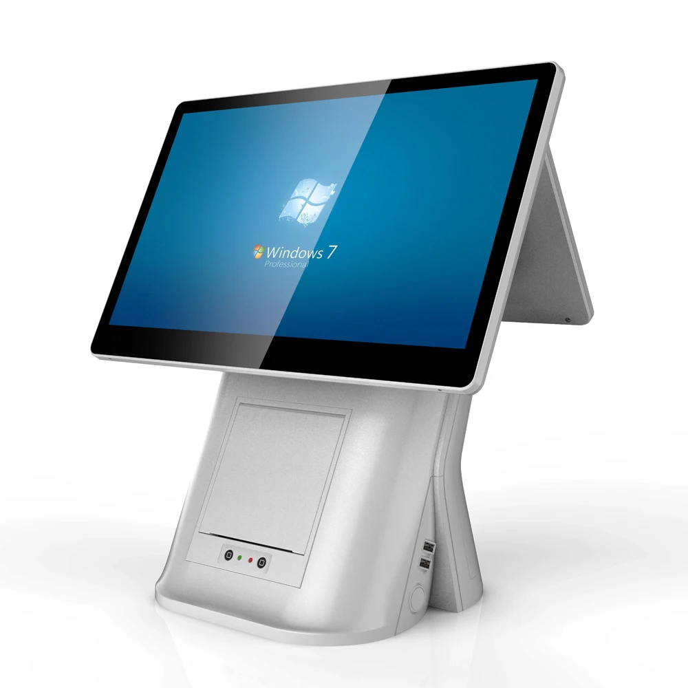 Двойной сенсорный экран 15 6 дюйма китайский POS-терминал с принтером Android POS-оборудование Лидер продаж