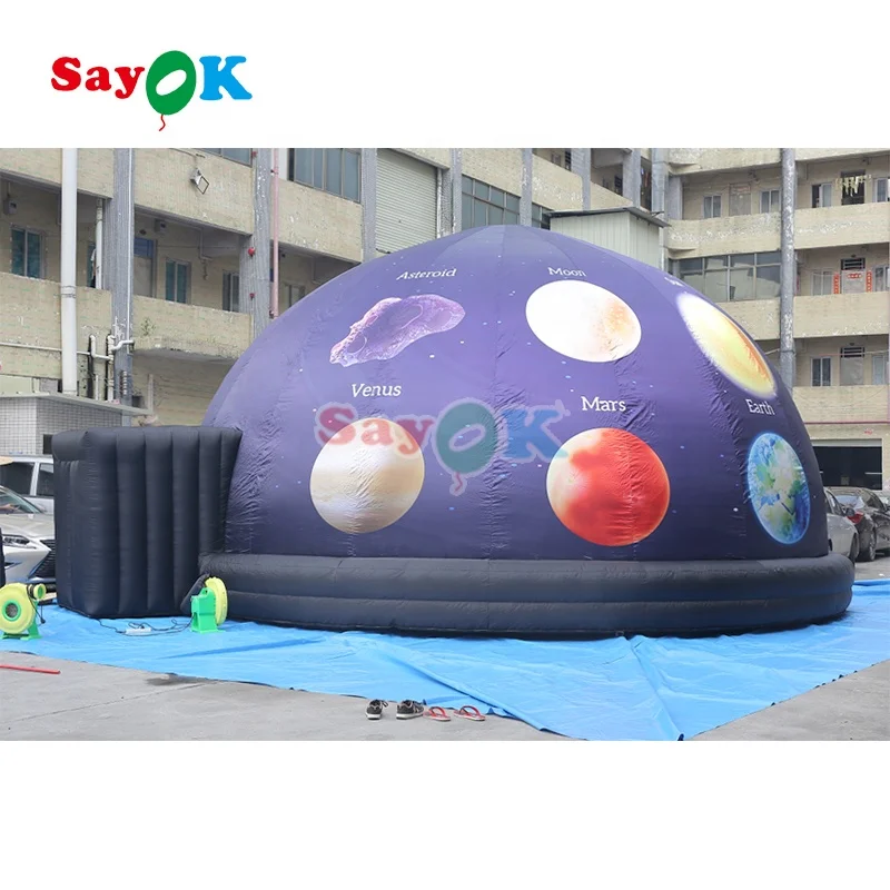 Sayok огнестойкий 100% затемняющий портативный надувной планетарий для школ