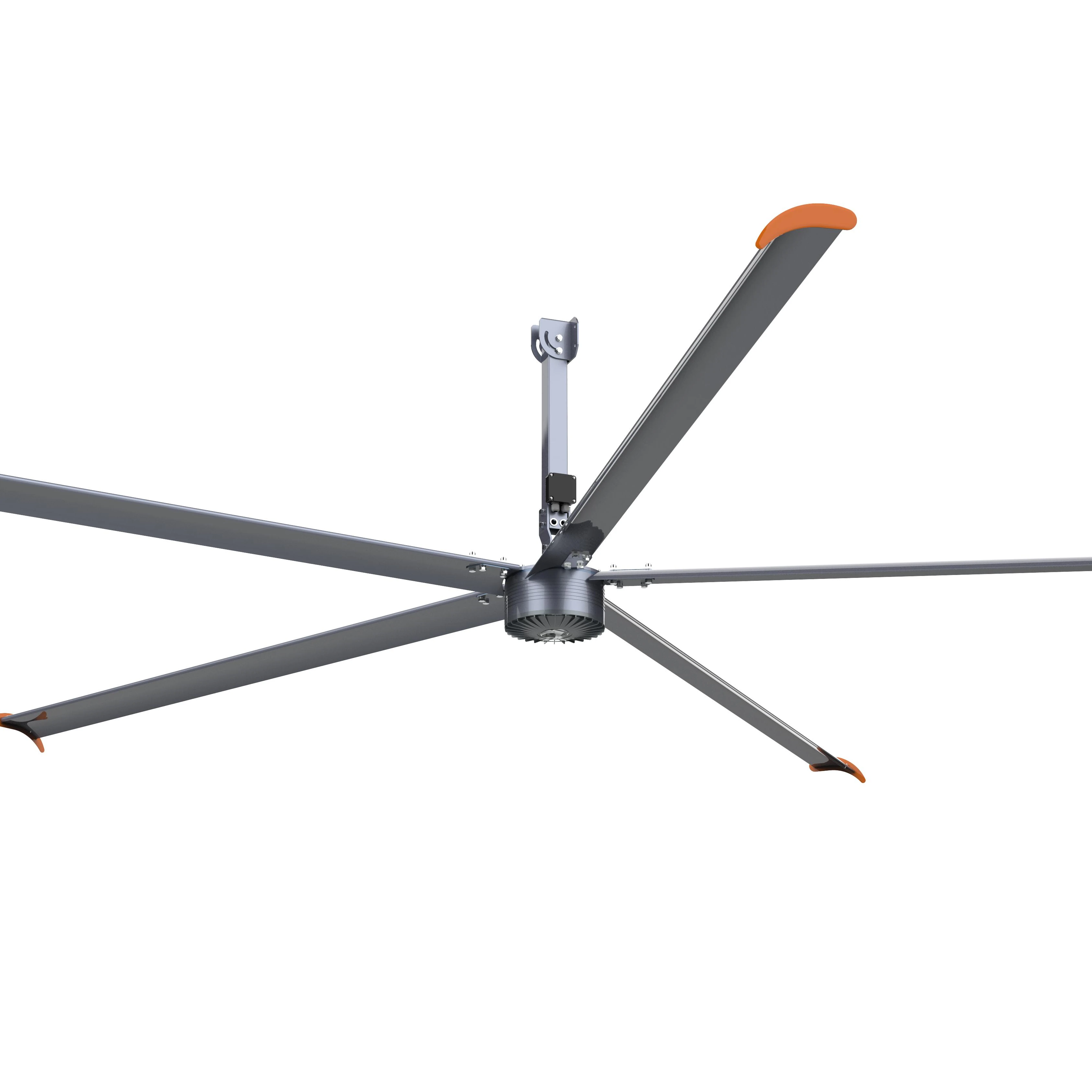 Permanent magnet large ceiling fan used in fitness hall and other business places