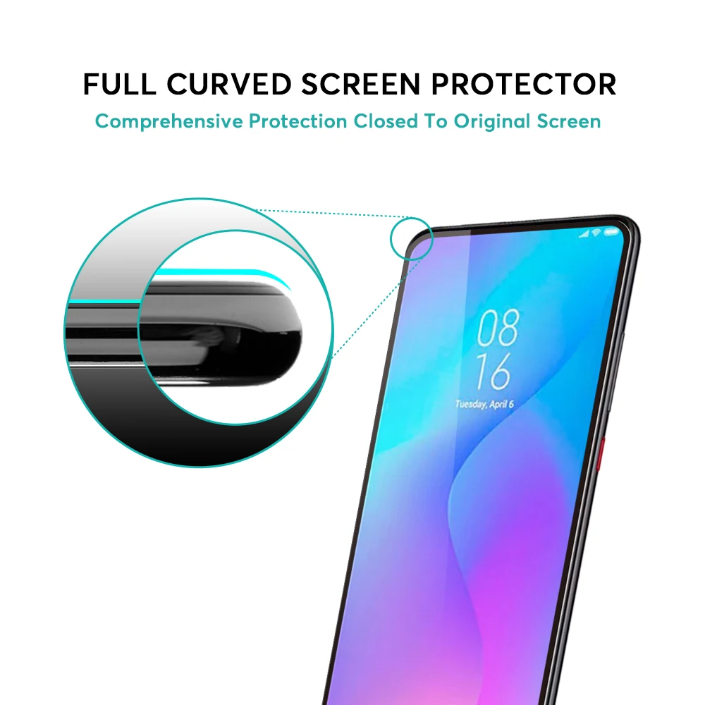 
3 Pack 2.5D Screen Protector Wholesale For Xiaomi Smartphone Glass For Xiaomi Note 9T Phone Filter Tempered Glass 
