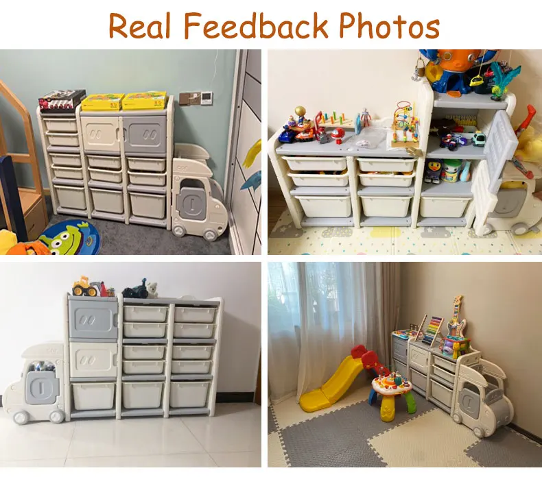 Larger Size Kids Furniture Custom Plastic Movable Baby Chest Corner Cupboard Rack Children Bedroom Toys Storage Organizer