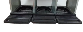 3 Compartment orange color chicken nest box  Laying Nest Easy Assembly with Removable Plastic Egg Collection Basket with curtain