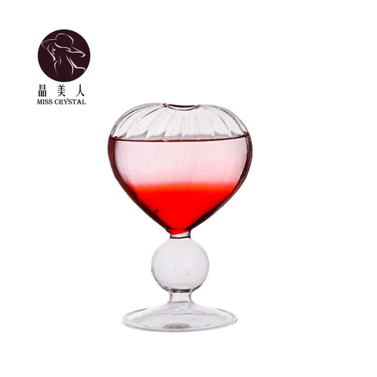 Бокалы для мартини в форме сердца 8 унций