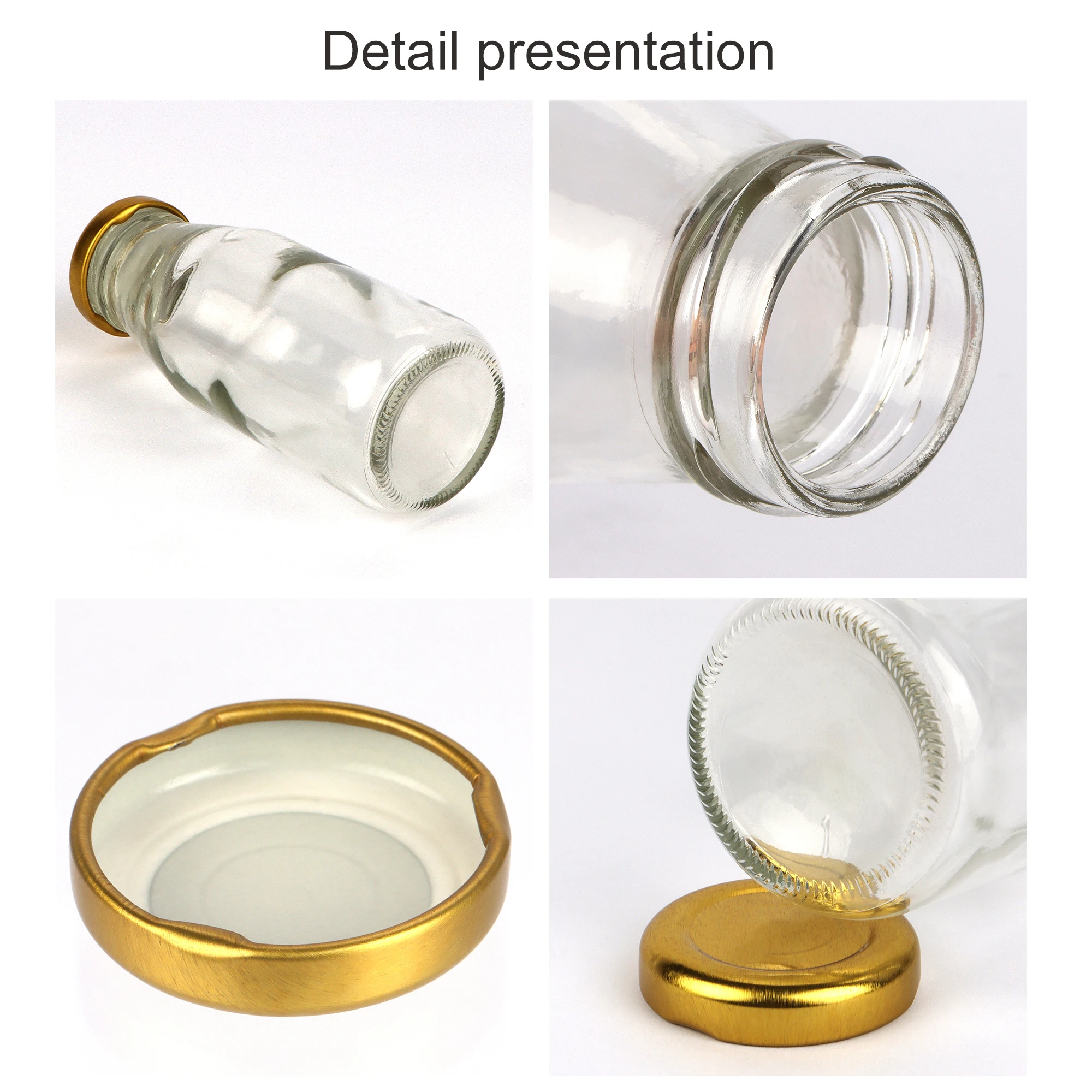 High quality glass water bottle Salsa 350 ml 200 ml for export wholesale factory price from India