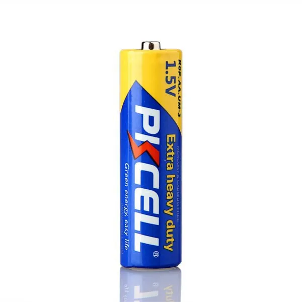 Аккумуляторы PKCELL из углеродного цинка r6p um3 aa сухая батарея 1 5 В для электрического фонарика