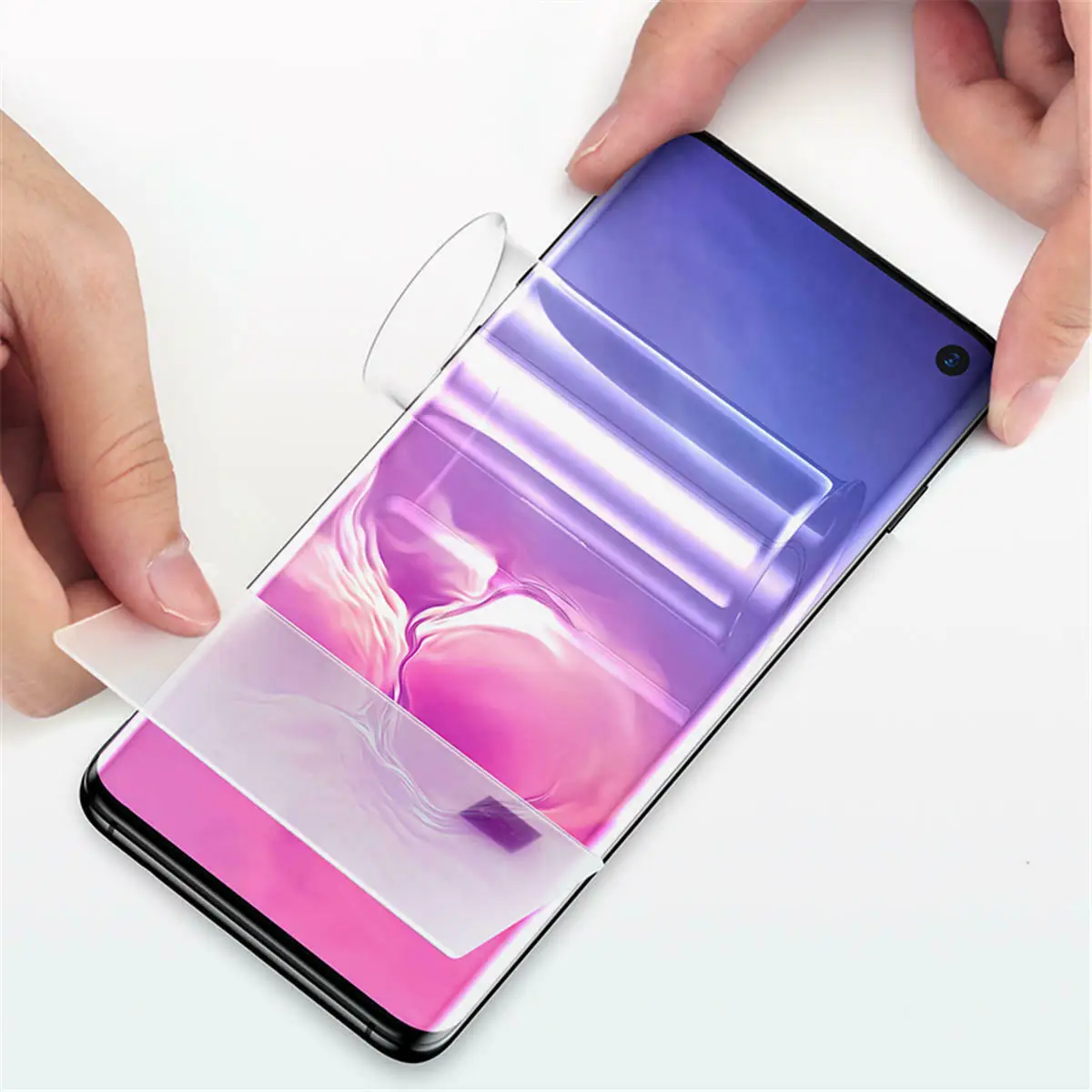 Easy Installation 3D Anti Blue Light Screen Protector Hydrogel Custom Size Screen Film For Samsung S20 S21 S22 S22 Ultra