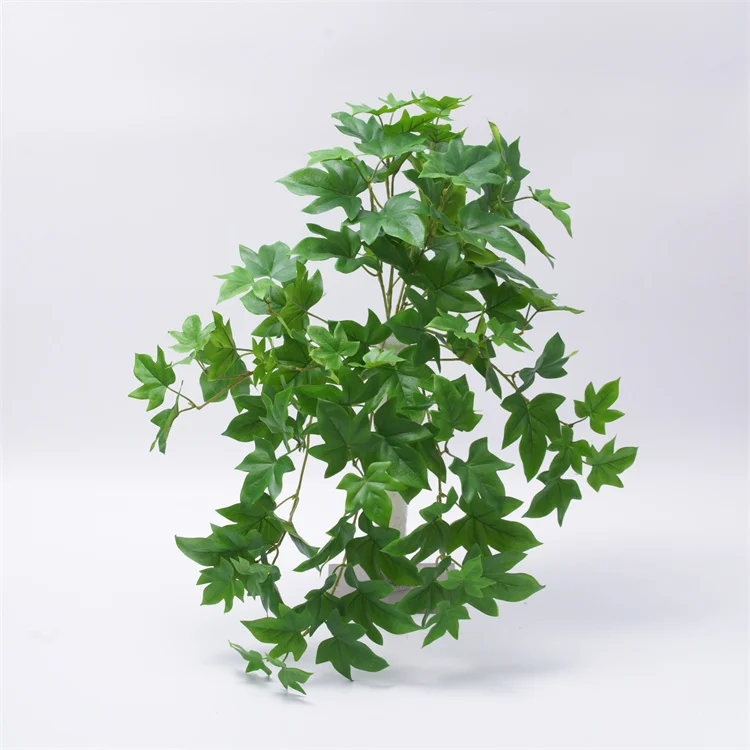 Wholesale Plastic Hanging Plants Artificial Ivy Leaves Vine  For Wall Ceiling Decoration
