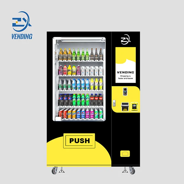 ZXvending Bottled Ice And Water Cold Drink Auto Snack Vending Machine Y-axis Elevation