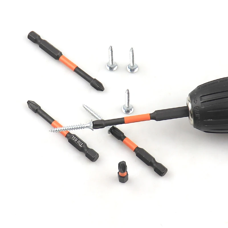 Electric Screwdriver Set 50 65 70 90 150mm Impact Strong Magnetic Batch Head Cross High Hardness Hand Drill Bit