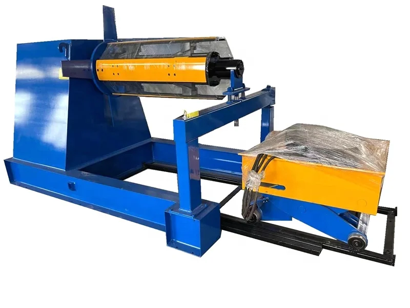 High quality full-automatic steel coil Hydraulic decoiler / uncoiler color steel unwinding machine